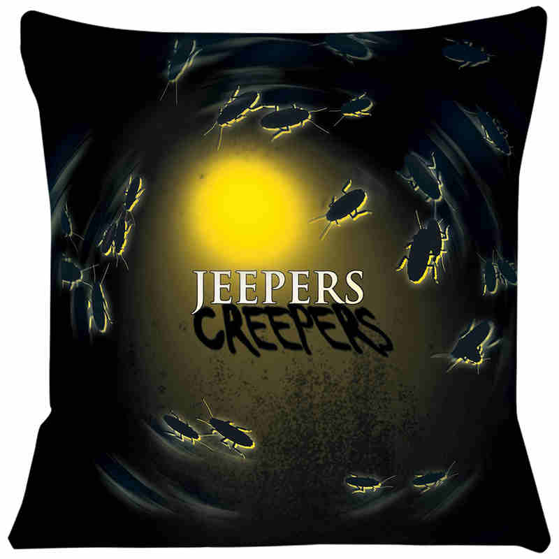 Superweiche Kissenhülle Horrorfilm 45x45 Kissen für Stühle Heimdekorationskissen für Sofa Überwurf-Kissenbezug SJ219