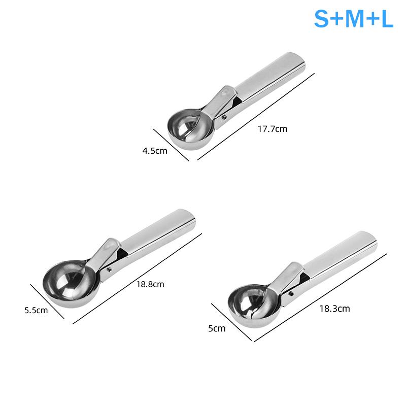 Stainless Steel Ice Cream Scoop And Scooping Tool, Multi-functional Ice Cream Scoop And Scooping Tool, Ice Cream And Fruit Scoop