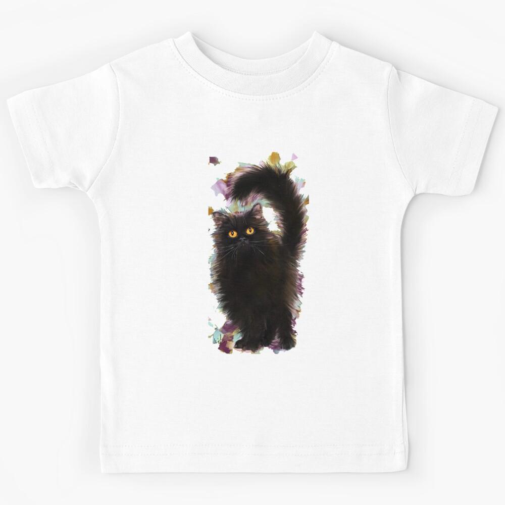 Black Cat Kids T-Shirt 170