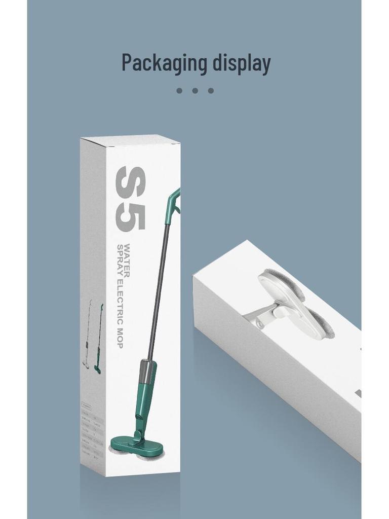 Wireless USB Rechargeable Floor Scrubber with Spray, Humidification, and Electric Mop Function