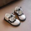 Spring Summer Girl's Shoes Beading Bow-tie Baby Girl Shoes Crystal Princess Dress Shoes Bordered Children Footwear F02262