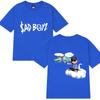 Hot Singer Junior H Sad Boyz Harajuku Cartoon Graphic T Shirt Men Women Oversized Short Sleeve T-shirts Unisex 100% Cotton Tops