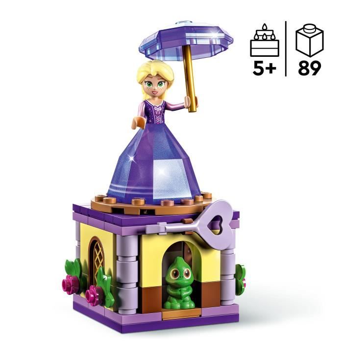 LEGO® Disney Princesse 43214 Raiponce Tourbillonnante, Jouet avec Mini-Poupée et Figurine