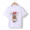 XH105 2026 Sommer Neues Bedrucktes Baumwoll-T-Shirt mit Rundhalsausschnitt für Kinder im Alter von 1-16 Jahren, Jungen und Mädchen