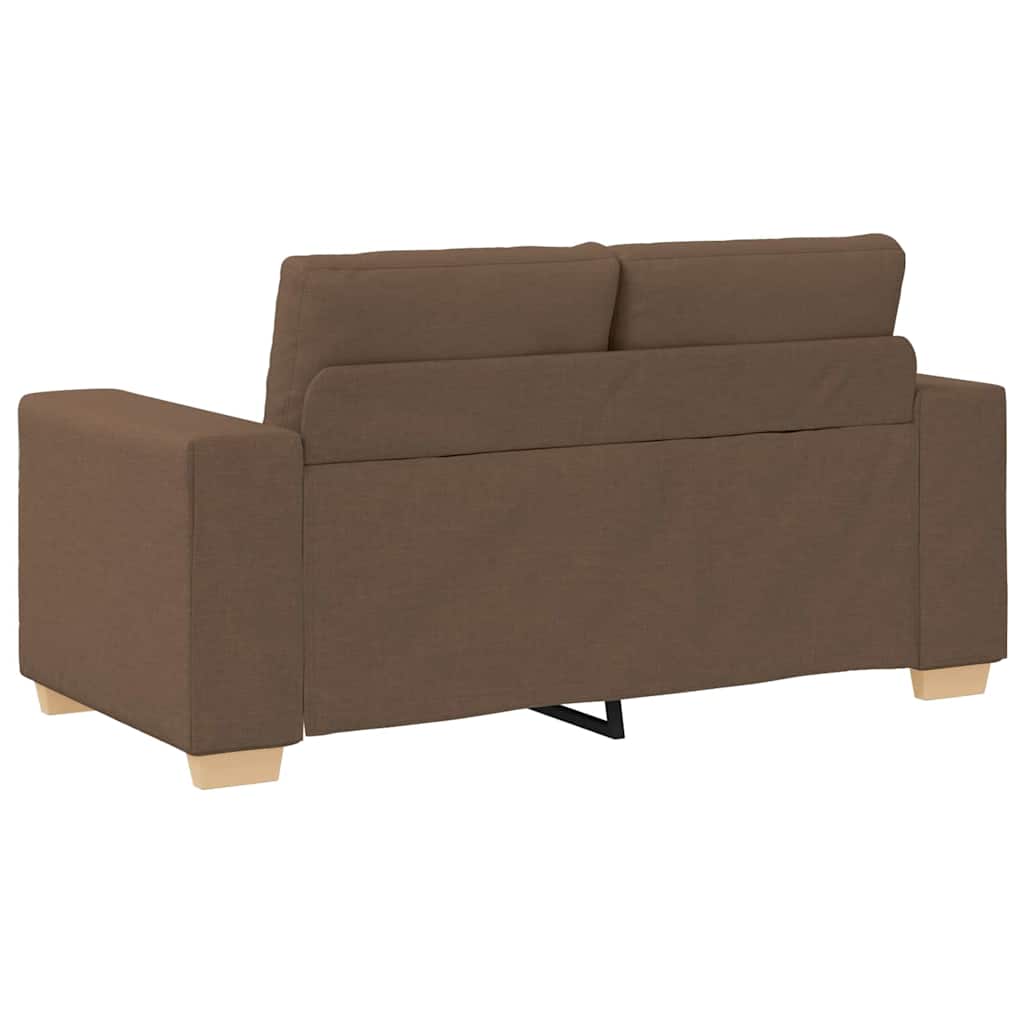 3 Piece Sofa Set In Brown 221 X 80 X 80 Cm Linen Blend Fabric
