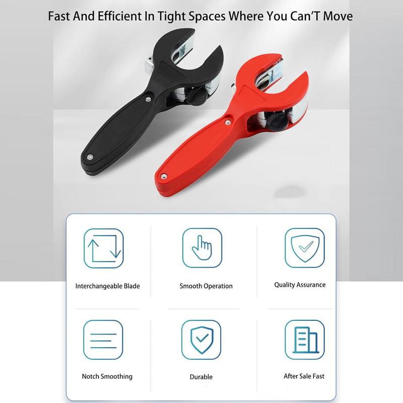 Ratcheting Tubing Cutter Alloy Ratcheting Tubing Cutter Compact Rigid PVC Pipe Cutter 1/4 To 7/8 Inches PVC Pipe Shears
