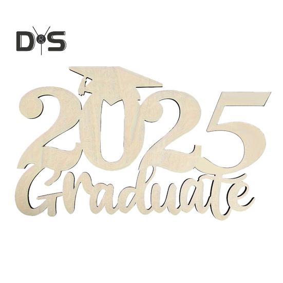 

Деревянная табличка для входной двери «Выпускной 2025 года», приветственный знак для выпускного вечера, декор для фотобудки