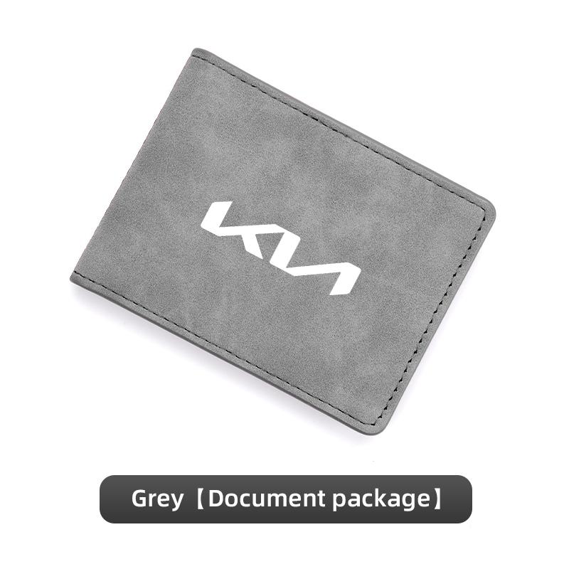 BSLJ6 1pcs Car Styling Auto Driver License Credit Card Bag PU Leather for Kia KN Sportage Ceed Picanto Rio ProCeed K7 K5 K8 K3 K9 Niro
