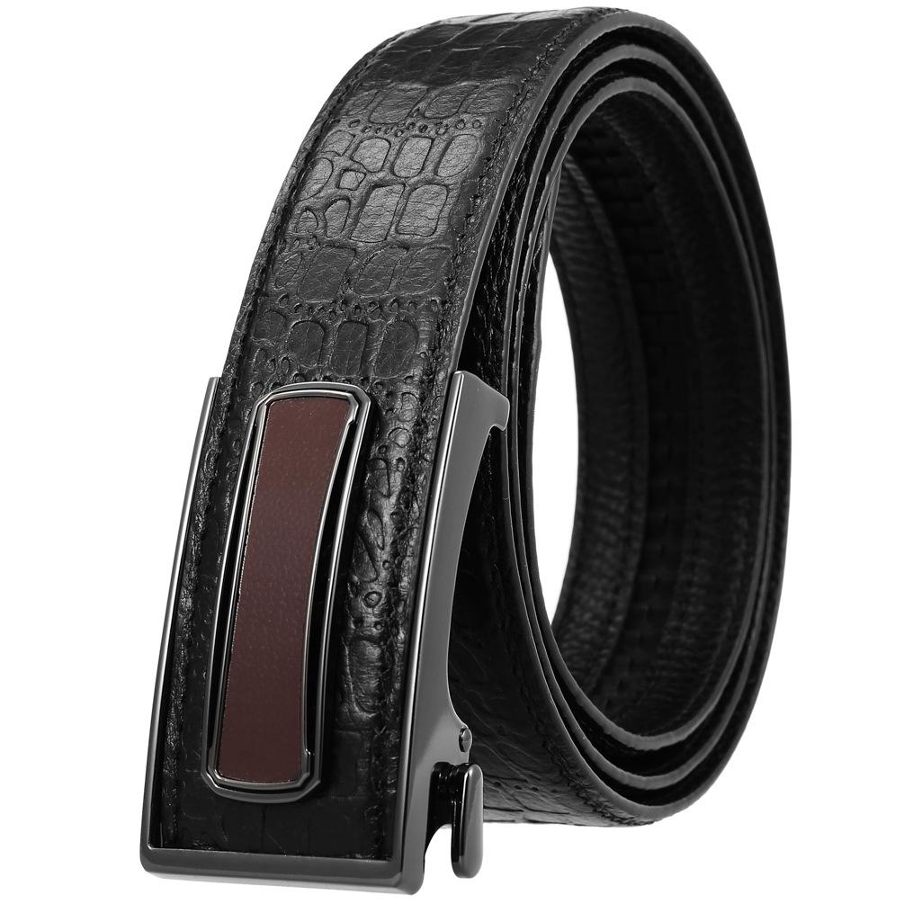 Ceinture tendance en cuir de vachette pleine fleur, boucle intérieure ceinture homme Ly36-23018-5