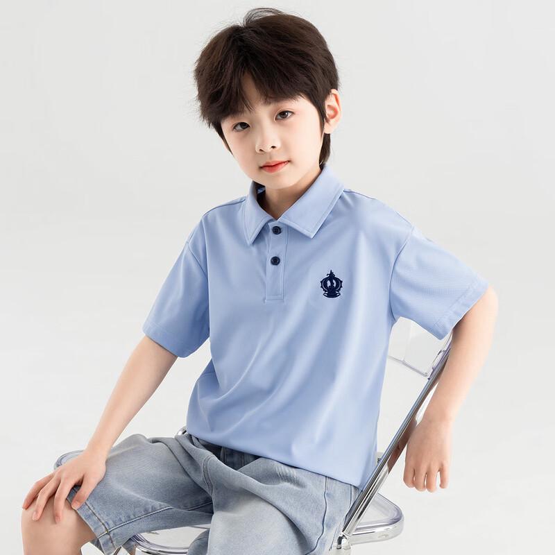DuoDuoJia Boys' Cooling Sun Protective Collegiate Polo T-Shirt
