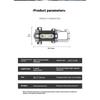 Mini Flashlight 7 Gear Pocket Flashlight Type-C USB Rechargeable Ultralight Camping Flashlight Waterproof for Outdoor Emergency