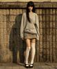 BOUNDARY Layered Contrast Long Sleeve [Gray]
