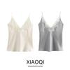 Fashion Style 2024 New Fall Women's Clothing Easy Matching Sling Lace Decorative Silk Satin Texture Tops 1067261