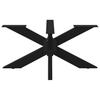 Spider Shaped Coffee Table Leg Black 98 X 58 X (42 43) Cm Steel