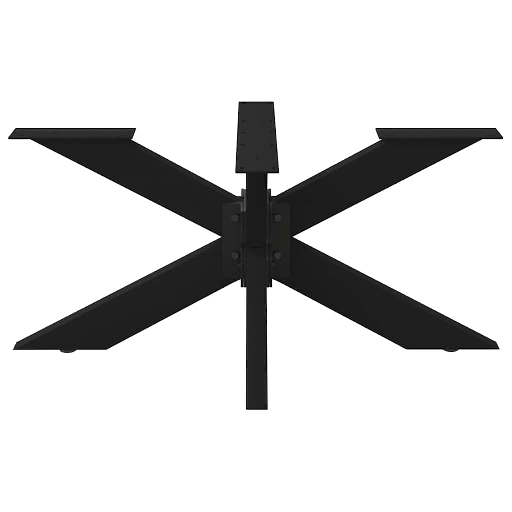 Spider Shaped Coffee Table Leg Black 98 X 58 X (42 43) Cm Steel