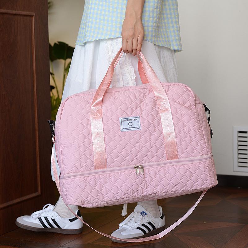 Women's Short Trip Travel Duffel Bag - Large Capacity, Wet/Dry Separation, Lightweight for Luggage or Yoga