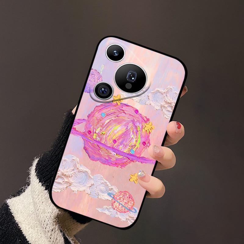 Für Huawei Pura 70 Hülle Schwarz Matt Niedlich Weich Silikon TPU Hüllen für Pura70 Pro Pura 70 Pro+ Plus Ultra Abdeckung Schutz Fundas
