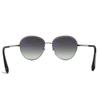 Excellent CHANEL Sunglasses COCO Mark Panto Shape Frame: Silver Black Women 4242 c.124/S6 Used