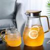 Diller Transparent Glass Kettle and Cup Set