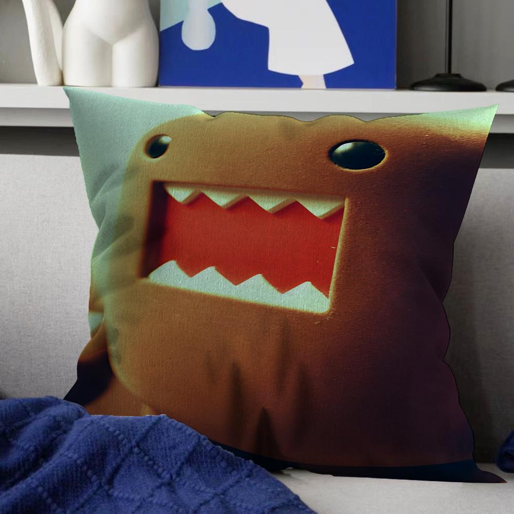 

Cute Domo-Kun Classic Movie Pillow Gift Home Office Decoration Pillow Bedroom Sofa Car Cushion CoverPillow Case 16x16Inch