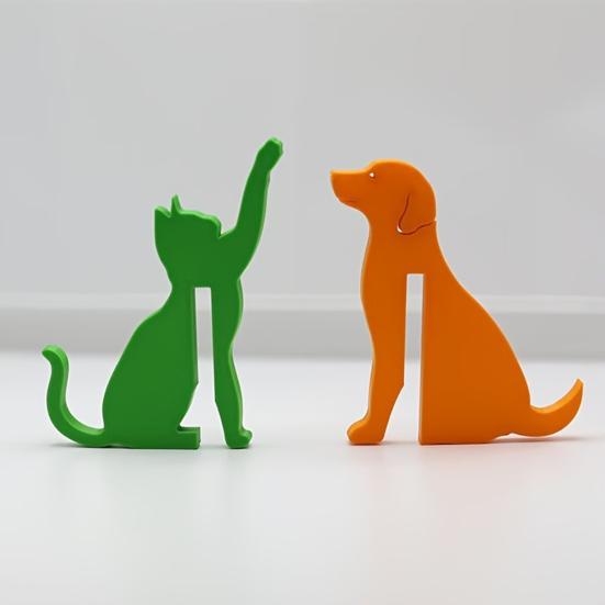 Fun Desktop Accessory 3D Printed Dog/Cat Hook, Compact Decorative Door Interactive Novelty Pet Hook Shape Hanger Ornament for Living Room Bedroom