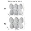 Easy Release Silicone Mold for Rabbit Eggs Pendant Handmade Easter Keychain Accessories Mould Handmade Craft Supplies