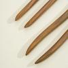 Handmade Wooden U-Shaped Double Hairpin: Ancient Style Updo Accessory for Hanfu