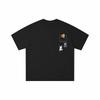 New Summer Americanstyle Faux Pocket Printed Loose Shortsleeved Pure Cotton Tshirts for Men and Women in 2025