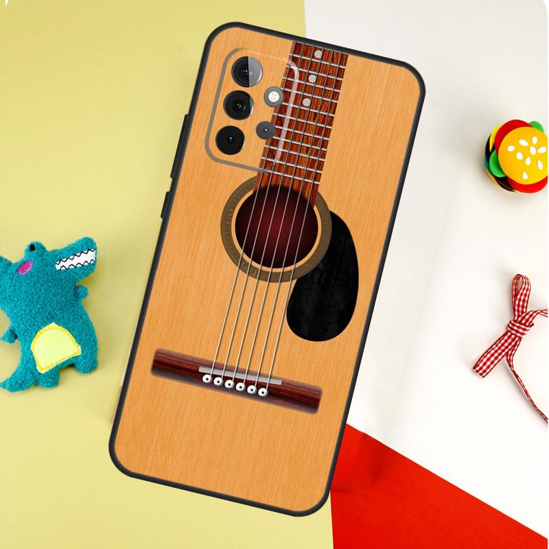 Guitar Instrument Music For Samsung Galaxy A55 A35 A15 A54 A34 A14 A53 A33 A13 A05 A06 A16 A22 A32 A52 Phone Case