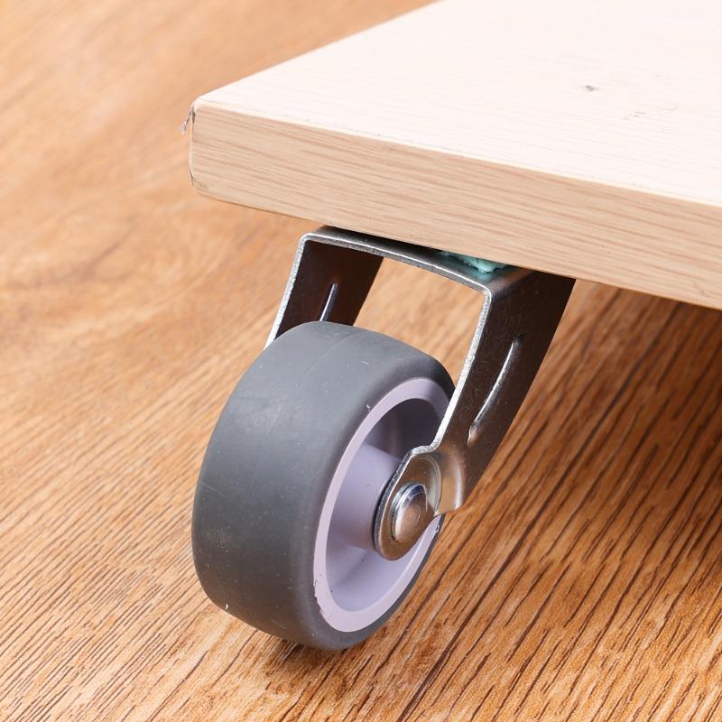 5/1pcs Furniture Casters Wheels Soft Rubber Swivel Caster Quite Roller Wheels for Trolley Baby Crib Bed Wheels Home Accessory