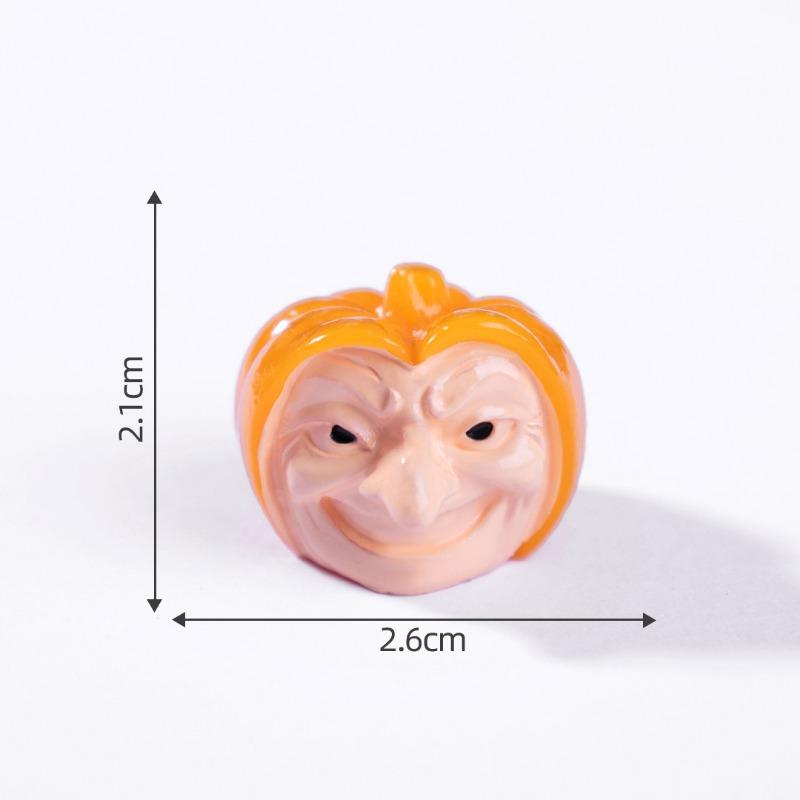 Micro-landscape Halloween Pumpkin Ghost Figurine Decorative Accessories Mini Desktop Ornaments