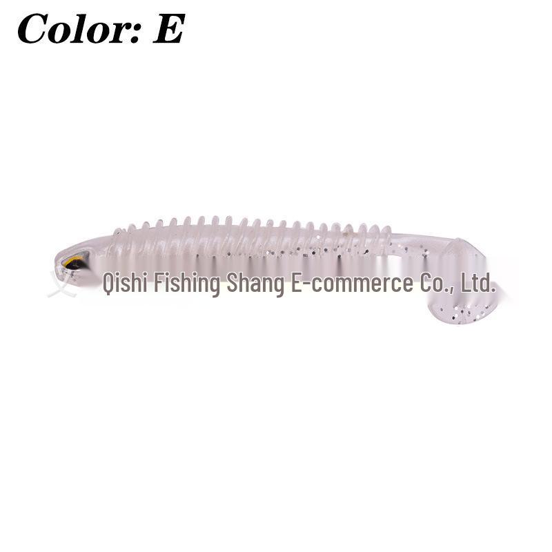 Large T-Tail Soft Bait with 3D Eyes for Freshwater and Sea Fishing - Bionic Fish Lure for Mandarin Fish and Bass