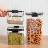 460/700/950/1300/1800ml Thick Sealed Storage Tank Transparent Square Dried Fruit Storage Box Kitchen Grain Storage Jar Container