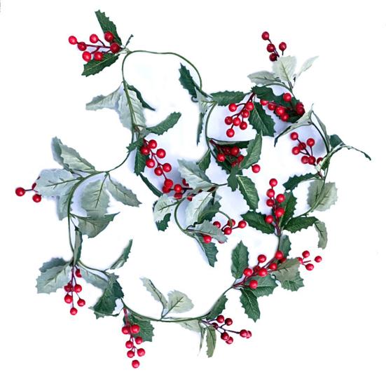 

Подвесные искусственные цветы. Изысканные, широкое применение, легкие, высококачественные рождественские гирлянды, маленькие ягоды, искусственная веревка.