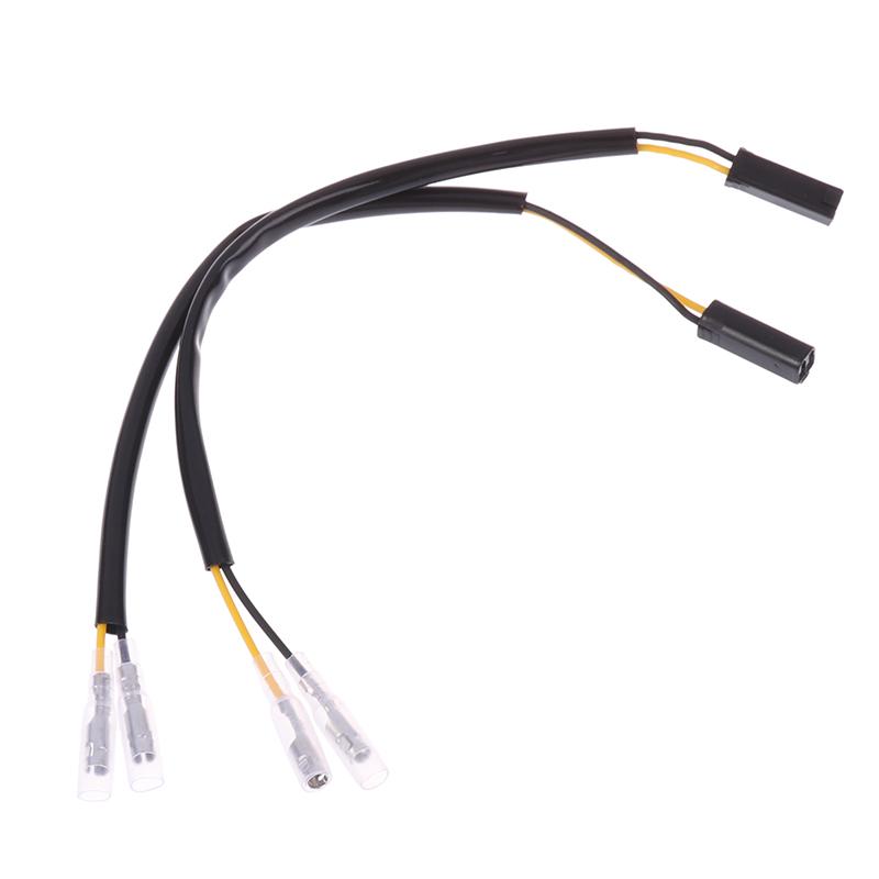 1Pair Fit For GSF650N/S Motorcycle Turn Signal Wire Adapters Indicator Cable Plug Connector Accessories