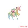 Cartoon Cat/Unicorn Patch Iron On Transfer For Clothing Cute Animal Thermal Transfer For Clothes Thermo Sticker On Clothes Decor