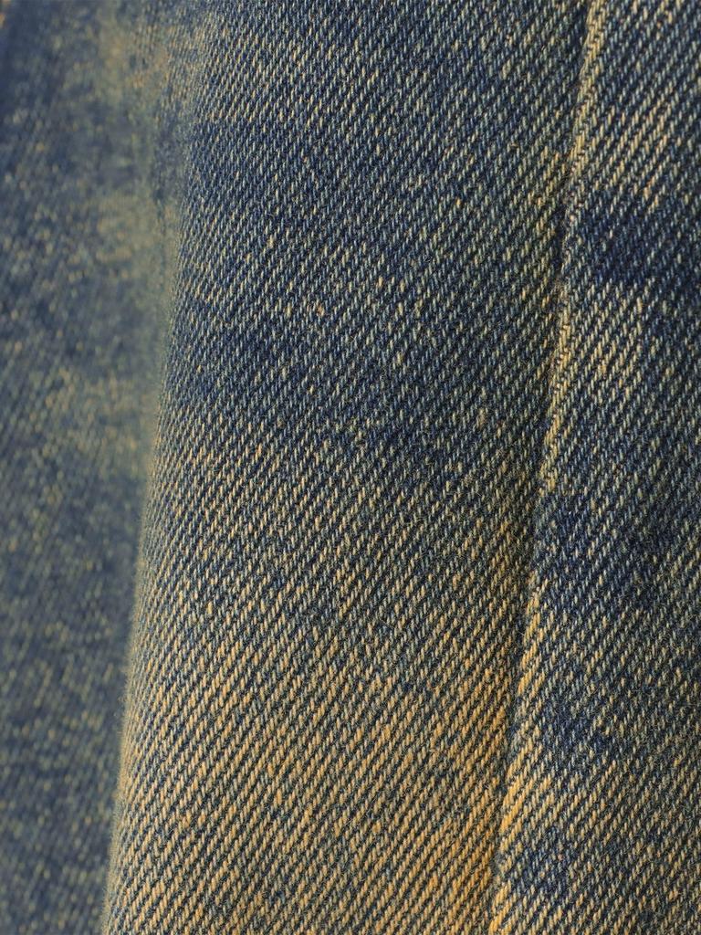 Beams Heart Jeans Blast Seam Baggy Denim Pants Indigo L Men's