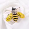 Enamel Rhinestone Bee Brooch Pin for Clothing and Accessories
