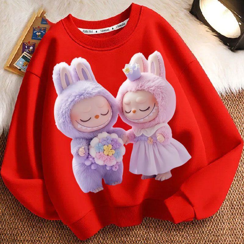 Children's Casual Hoodies, Fashionable Long-sleeved Loose Hoodies for Boys and Girls In Spring and Autumn