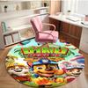 Jungle Pups Print Round Rug, Washable Floor Carpet, For Entryway Dorm Laundry Room Office Study, Home Decor Birthday Christmas Gift