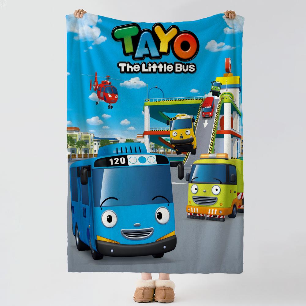Cartoon TTAYO TTAYO Throw Soft Warm Flannel Blanket Multiuse Throw for Bed Sofa Office Air Conditioning Nap Blanket