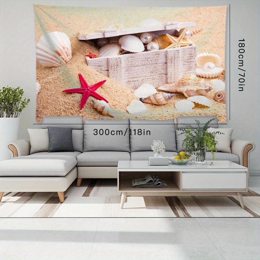 Beach Treasure Tapestry Bedroom Bedside Wall Hanging Tapestry Wall Decoration For Living Room Bedroom Home Decor