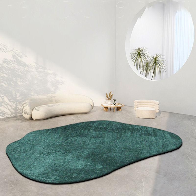 Modern Irregular Oval Carpets for Living Room Decoration Bedroom Rug Ins Soft Fluffy Bedside Rugs Short Plush Large Area Mats