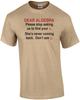 Dear Algebra... Shirt