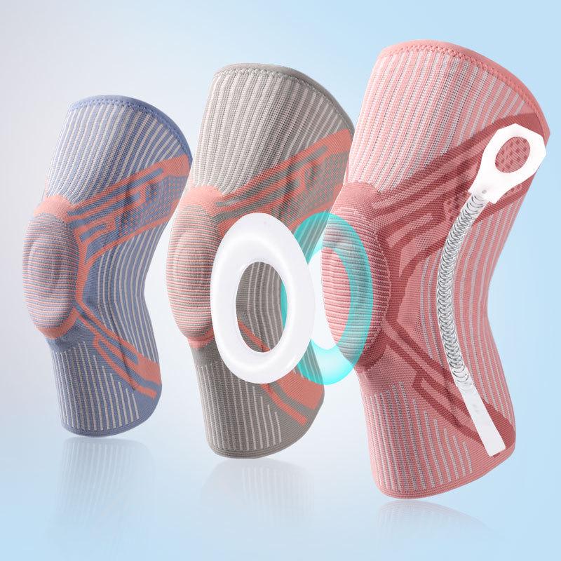 Men's Silicone Knee Support Pads for Basketball & Running - Patella Protection & Sports Gear
