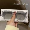 Retro Square Frame Color-Changing Glasses - Anti-Blue Light, Myopia-Friendly for Men and Women