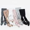 Girls Bowknot Pantyhose Fall Cotton Knit Infant Stocking Sweet Lolita Style Children Pantyhose Baby Autumn Spring Tights 1-10years