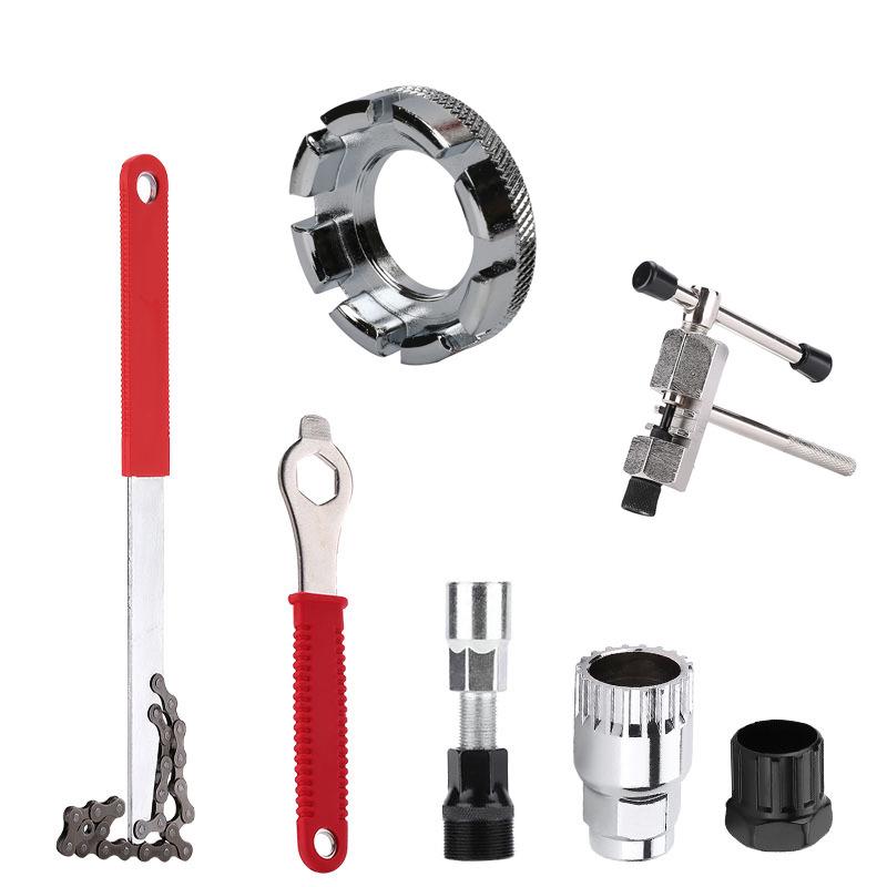 Mountain Bike Repair Tool Kit: Chain Breaker & Flywheel/Bottom Bracket Removal Tools