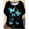 Sommer bedrucktes Damen Oberteil Modetrend Lässiges T-Shirt