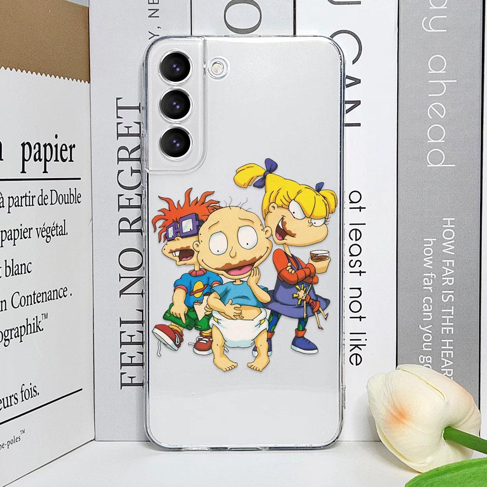 Cartoon Lustig R-Rugrats Handyhülle für Samsung Galaxy S25 S24 S23 Ultra S22 Plus S21 S23 FE Transparent Weiche Hüllen Fundas Coque
